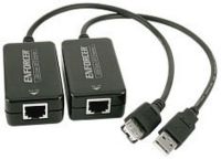 Seco-Larm DE-S101Q USB Over Cat5e/6 Conector, Extend keyboard, mouse, camera - several USB devices over one Cat5e/6 cable; USB 1.1 compliant, Transmits up to 150ft (50m); Small size, only 2-1/2"x1-7/16"x7/8" (64x37x22 mm) excluding 9" (230mm) USB connection (DES101Q DE S101Q DES-101Q)  