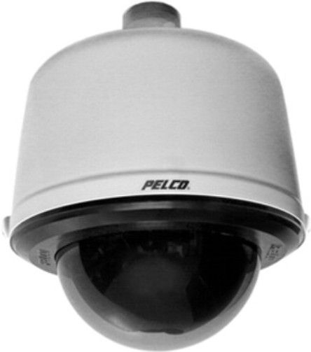 Pelco DF5KW-PG-E0-V3 Series DomePak Pre-Packaged Dome, Camera and Lens, Day/night, NTSC, High Resolution with WDR, Pendant, Light Gray (Indoor/Outdoor), Includes Heater and Sun Shield, Smoked Dome (1/2 f-stop light loss), 3-8 mm Varifocal Lens, 1/3-inch image format Sony SS-2WD CCD, Electronic Shutter Range 1/60-1/50000 second (DF5KWPGE0V3 DF5KW-PGE0V3 DF5KW-PGE0-V3 DF5KW-PG-E0 DF5KW-PG DF5)
