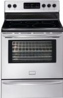 Frigidaire DGEF3041KF Gallery Series Freestanding Smoothtop Electric Range, 30" Width, 5.4 Cu. Ft. Capacity, 3,500 Watts Bake Element, 3,600 Watts Broil Element, 12" - 2,700 Watts Front Right Element, 6"/9" - 3,000 Watts Front Left Element, 6" - 1,200 Watts Rear Right Element, 6" - 1,200 Watts Rear Left Element, Even Baking Technology Baking System, ES330 Oven Control/Timing System, UPC 012505502187, Stainless Steel Finish (DGEF3041KF DGEF-3041-KF DGEF 3041 KF) 