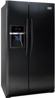 Frigidaire DGHS2634KB Gallery Series Side by Side Refrigerator with 4 SpillSafe Glass Shelves, 26.0 Cu. Ft. Capacity, 16.5 Cu. Ft. Fresh-Food Capacity, 9.5 Cu. Ft. Freezer Capacity, Adjustable Front Rollers, Tall Ultra Soft Door Design, Hidden Door Hinge Covers, CSA Certified, Energy Star Certified, Rear Rollers, Toe Grille, Door Closers, Door Stops, 7 Dispenser Buttons, Tall SmoothTouch, Crushed Ice (DGHS2634-KB DGHS2634 KB DGHS-2634KB DGHS 2634KB DGHS2634KB) 
