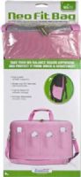 dreamGEAR DGWII-1004 Neo Fit Bag for Wii Fit, Pink/Gray, High quality durable neoprene, Stores your Wii Remotes and Nunchucks, Internal sleeve for software storage, Includes detachable shoulder strap, Dimensions 7 x 16.25 x 2.25 Inches, Weight 1.35 lbs., UPC 845620010042 (DGWII1004 DGWII 1004) 