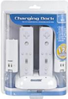 dreamGEAR DGWII-1033 Charging Dock for Wii, Charge 2 Wii remotes simultaneously, Charges even with Wii powered OFF, LED Charge indicator, BONUS 2 rechargeable battery packs, Dimensions 7.75 x 10.25 x 3, Weight 0.85 lbs, UPC 845620010332 (DGWII1033 DGWII 1033) 