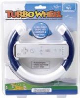 dreamGEAR DGWII-1086 Turbo Wheel, Blue, Rubberized grips, Infrared pass-through, Custom design, Compatible with ALL of your favorite Wii Racing Games, UPC 845620010868 (DGWII1086 DGWII 1086) 