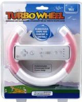 dreamGEAR DGWII-1088 Turbo Wheel, Pink, Rubberized grips, Infrared pass-through, Custom design, Compatible with ALL of your favorite Wii Racing Games, UPC 845620010882 (DGWII1088 DGWII 1088) 