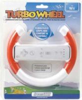 dreamGEAR DGWII-1089 Turbo Wheel, Red, Rubberized grips, Infrared pass-through, Custom design, Compatible with ALL of your favorite Wii Racing Games, UPC 845620010899 (DGWII1089 DGWII 1089) 