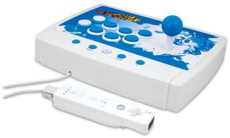 DreamGear DGWII-1200 Arcade Fighter for Wii, UPC 845620012008, Perfect for Street Fighter IV and 2D fighting games, Also great for classic arcade style games, Large playing surface for extreme comfort, Play wirelessly using your original Wii remote (DGWII1200 DGWII 1200)