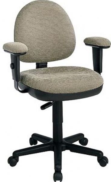 Office StarDH3412 Contemporary Swivel Chair with Flex Back and Adjustable Padded Arms, Pneumatic Seat Height Adjustment, Flex Back with Adjustable Flex Tension, Back Height Adjustment, Seat Depth Adjustment, 20