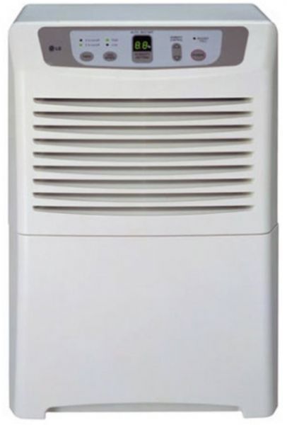 LG Goldstar DH404E Dehumidifier,  40-pint, Automatic humidistat control, Automatic shut-off system, Automatic defrost control, Low temperature operation, External drain connector, Washable air filter, Energy Star, LED display -set humidity, Touch pad button (DH-404E DH 404E DH404-E DH404 E)
