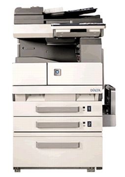 Minolta DI2010F Digital Printer/Copier/Scanner/Fax, Scanning System: CCD Line Sensor, Copy Quantity: 1 - 99 copies, Paper Size: 5-1/2