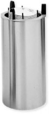 Delfield DIS-500-ET Even Temp Heated Drop In Dish Dispenser, Holds approximately 72 dishes, 5.5 Amps, 60 Hertz, 1 Phase, 700 Watts, Shielded Base Style, Round Shape, Heated Style, 31.63" Height, 8.38" Diameter, 7.75" Cutout Diameter, 3" - 5" Plate Diameter, 120V, UPC 400010068487 (DIS500ET DIS-500-ET DIS 500 ET) 