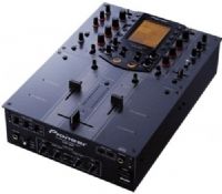Pioneer DJM-909 Professional 2 Channel Mixer, 4 Line Inputs, 2 Turntable Inputs, 2 Switchable Phono/Line Inputs, 2 Fader Start Inputs, 3 Band EQ per channel (-26dB to +6dB), EQ On/Off switch, 1 Mic Input (Neutric / 1/4" combo), 2 Band Mic EQ, Touch Sensitive Screen for Effects and Fader Curve (DJM909 DJM 909) 