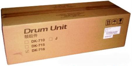 Kyocera DK-716 Drum Unit for use with CS-4050, CS-420i, CS-5050, CS-520i, KM-3050, KM-4050 and KM-5050 Printers, Up to 500000 Page Yield Capacity, New Genuine Original OEM Kyocera Brand (DK716 DK 716) 