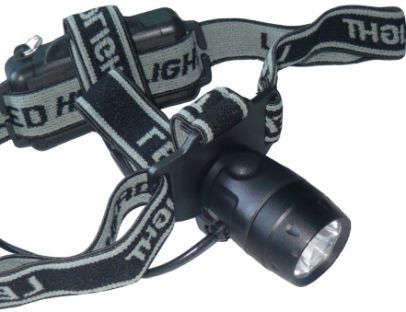 Diamond DK9301 LED Head Light, CREE 3 Watt Ultra Bright White LED bulb, 100 Lumens, Black ABS Housing, Nylon Adjustable Elastic Head Strap, Aluminium Headcover, Weatherproof moisture resistant, Back Battery Holder, RoHS Green Compliant, Uses 2 AA batteries (not included) for up to 5 hours continuous use, UPC 094922203670 (DK9301 DK-9301 DK 9301)