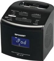 Sharp DK-CL3P Clock Radio, iPhone / iPod cradle Cradle, Stereo Sound Output Mode, Snooze Timer, Display Illumination, Radio, buzzer, iPod, iPhone Alarm Wake-up Modes, Fluorescent Built-in Display, Right/left channel speaker - built-in - 0.6 Watt - 100 - 20000 Hz Speakers, Radio tuner - digital - FM Type, FM: 87.5 - 108 MHz Tuner Frequency Range, 20 preset stations FM Preset Station Qty, Gloss black (DKCL3P DK-CL3P DK CL3P) 