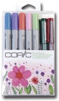 Copic DKNAT Ciao, Natural Doodle Kit; This rainbow themed kit is color coordinated to give great results; Each kit includes five Ciao markers and two Multiliners (0.3mm); Contents are subject to change; Dimensions 3.75" x 0.50" x 6"; Weight 0.12 lbs; UPC COPICDKNAT (COPICDKNAT COPIC DKNAT COPIK-DKANT) 