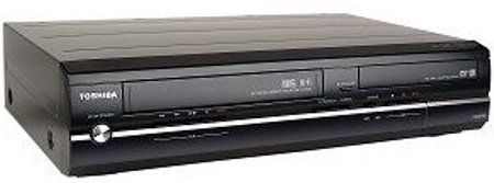 Toshiba D-KVR20 Remanufactured 1080p Upconversion Progressive Scan DVD with VCR Combo Recorder, Black, Multi-format DVD/VCR recording and playback, One touch timer recording, Record up to 12 programs within a month in advance, Bi-directional dubbing for copying a VHS to DVD or viceversa, DV dubbing, Playback on MP3/WMA/JPEG/DivX files (DKVR20 DK-VR20 DKV-R20 DKVR-20)