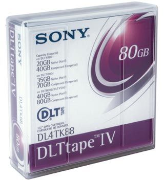 Sony DL4TK88 DLT IV Tape Cartridge, Native Capacity 40 GB, Compressed Capacity 80 GB (DL-4TK88 DL4-TK88 DL 4TK88)