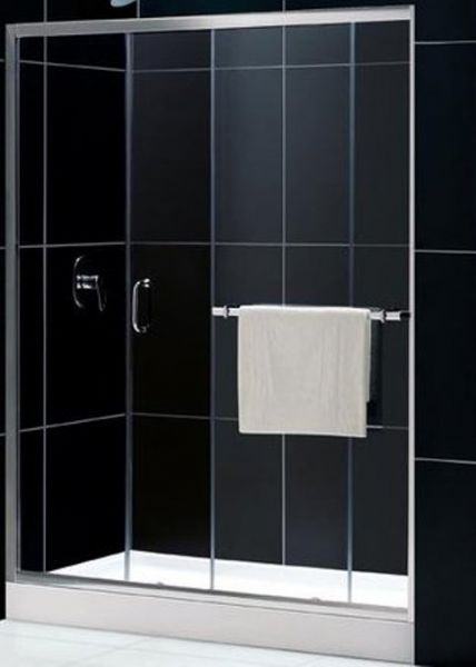 DreamLine DL-6090R-04FR Infinity Plus Sliding Shower Door with Frosted Glass 60