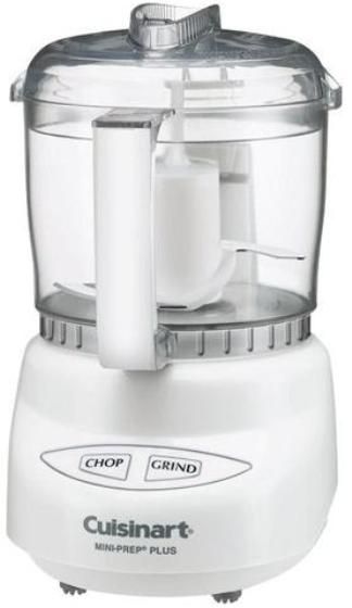 Cuisinart DLC-2A Mini Prep Mini Chopper Food Processor, 3-cup work bowl with handle, Chop or grind at the touch of a button, Exclusive auto-reversing SmartPower blade for 2 processing options, Touch pad controls are easy-to-use and clean, Dishwasher-safe parts, Stainless steel blade with shapr and blunt edges (DLC 2A DLC2A)