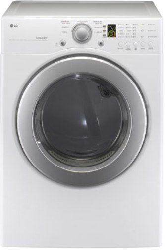 LG DLE2240W Electric Dryer, 7.3 cu ft Ultra Capacity, Intelligent Electronic Control Panel with Dual LED, Sensor Dry System, LoDecibel Quiet System, Wrinkle Care Cycle, SmartDiagnosis (DLE2240W DLE-2240W DLE2240-W DLE-2240-W DLE 2240W DLE2240 W)