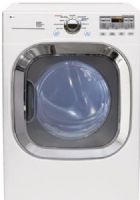 LG DLE2601W Front Load Electric Dryer, White, XL Load Capacity with NeveRust Stainless Steel Drum (7.4 cu.ft.), Sensor Dry System for Intelligent Fabric Care and Energy Efficiency, 9 Drying Programs, 5 Temperature Levels, Precise Temperature Control with Variable Heat Source, Drying Rack, Wrinkle Care Option, UPC 048231010122 (DLE-2601W DLE 2601W DLE2601-W DLE2601) 