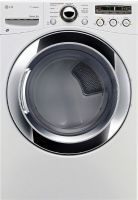 LG DLEX3250W SteamDryer Series 27" Front-Load Electric Dryer, 7.3 Cu. Ft. Capacity, Front Control Design Look, Intelligent Electronic Controls, Dual LED Display, Dial-A-Cycle, 9 Wash Programs, 10 Wash Programs Options, High, Medium High, Medium, Low, Ultra Low Temperature Settings, Very Dry, More Dry, Normal Dry, Less Dry, Damp Dry Drying Levels, White Finish,UPC 048231 011211 (DLEX3250W DLE-X3250-W DLEX 3250 W) 