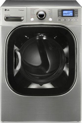 LG DLEX3875V Stylish SteamDryer, TrueSteam Technology, 7.4 cu. ft. Ultra Capacity, SteamFresh CycleSteam, Sanitary Cycle, NeveRust Stainless Steel Drum, ReduceStatic Option, EasyIron Option, Electronic Control Panel with LCD Display (DLEX3875V DLEX-3875V DLEX3875-V DLEX-3875-V DLEX 3875V DLEX3875 V)
