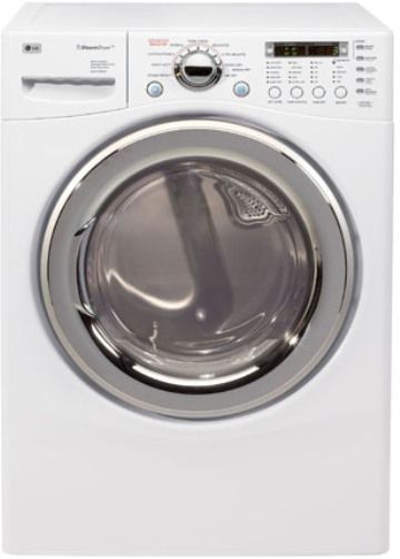 LG DLEX7177WM SteamDryer Front Load Electric Dryer, White, 7.3 cu. ft. Ultra Capacity with NeveRust Stainless Steel Drum, 5 Temperature Levels, 5 Drying Levels, 9 Programs, TrueSteam Generator Produces Real Steam, SteamFresh Cycle Reduces Wrinkles and Odors, Replaced DLE7177WM (DLE-X7177WM DLEX-7177WM DLEX7177W DLEX7177)