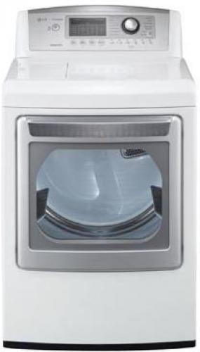 LG DLGX5171W 7.3 cu. ft. Ultra Large Capacity SteamDryer (Gas); Type of Display: Dual LED; Dimensions (WxHxD): 27