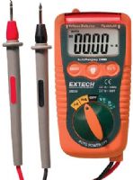 Extech DM220 Mini Pocket MultiMeter with Non-Contact Voltage Detector, Large high contrast 4000 count LCD display, Non-Contact Voltage detection identifies live circuits, Built-in Flashlight, Measures AC/DC Voltage, AC/DC Current and Resistance, Frequency and Duty Cycle, Diode Test and Continuity Beeper, UPC 793950392201 (DM-220 DM 220) 