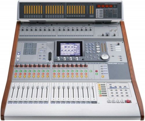 Tascam DM-3200 Digital Mixing Console; 32 channels and 16 auxiliary returns for 48 total inputs; 16 busses - configurable as two 6.1 surround sends; 8 Aux Sends; 16 analog mic/line inputs with phantom power for condenser mics, analog inserts and -20dB pad switch; 24 channels of TDIF and 8 channels of ADAT built in; UPC 043774018734 (DM3200 DM 3200)