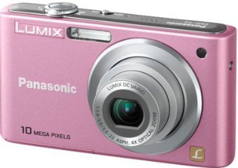 Panasonic DMC-F2P Lumix Digital Camera, 10.1 Megapixel Resolution, Color Support, CCD Optical Sensor Type, 10,300,000 pixels Total Pixels, 10,100,000 pixels Effective Sensor Resolution, 1/2.33