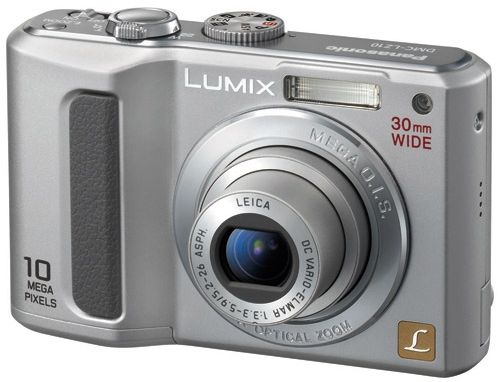 Panasonic DMC-LZ10S Lumix 10.1-Megapixel Compact Digital Camera with 30mm Wide-Angle Lens, 5x Optical Zoom, Intelligent Auto Mode and 2.5-Inch Diagonal Intelligent LCD, Silver, Built-in Memory approx. 27MB, Exposure Compensation 1/3 EV Step, +/- 2 EV, Shutter Speed 8 - 1/2,000 sec. (DMCLZ10S DMC LZ10S DMC-LZ10 DMCLZ10)