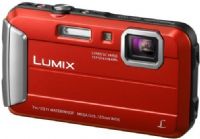 Panasonic DMC-TS25R Active Lifestyle Tough Waterproof Camera, Red, 2.7"(6.7cm) TFT Screen LCD Display (230K dots) LCD Monitor, 1/2.33-inch CCD Sensor, 16.1 Megapixels Effective Pixels, Built- in- Memory Approx. 70MB, Aperture F3.9 - 5.7/2-step (F3.9/9.0(W), F5.7/13.0(T)), 4x Optical Zoom, UPC 885170117006 (DMCTS25R DMC TS25R DM-CTS25R DMCT-S25R DMCTS-25R) 