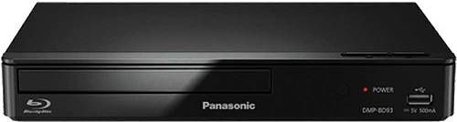 Panasonic DMP-BD93 Smart Network Blu-ray Disc Player; Full HD 1080p Playback via HDMI; Wi-Fi Network Connectivity; Miracast Mobile Device Mirroring; USB Port for Playing Content from HDDs; Dolby TrueHD & DTS-HD Master Audio; Browse the Internet and access music/video streaming services with built-in WiFi; UPC 885170230729 (DMPBD93 DMP BD93 DM-PBD93 DMPBD-93)