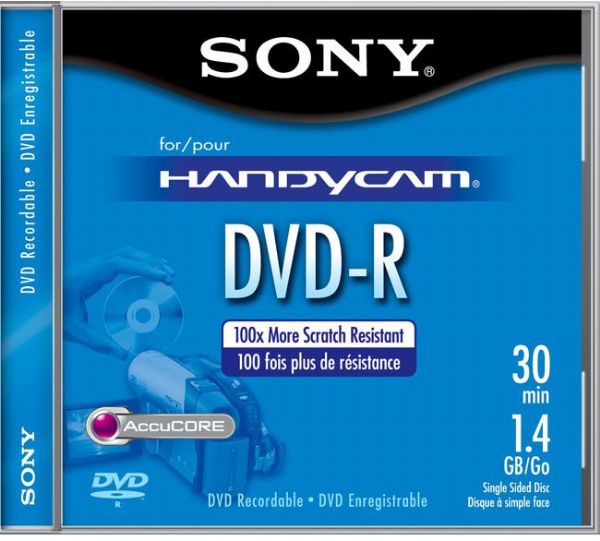Sony DMR-30 8cm Write-Once DVD-R for Camcorders, 1.4GB (DMR30 DMR 30)