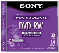 Sony DMW-30 DVD-RW 8cm Rewritable DVD Camcorder Media (1.4GB) - Single Disc (DMW30 DMW 30 DMW-30 DM-W30) 