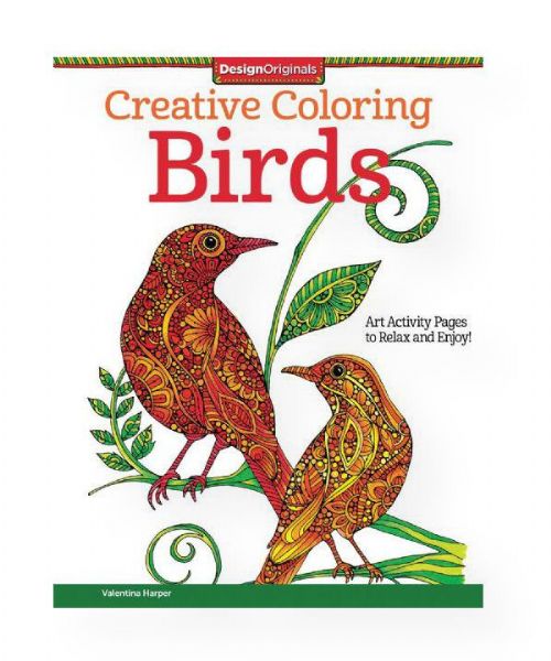 Design Originals DO5538 Birds Creative Coloring Books for Adults; Not just for kids!; Relaxing and creative illustrations that invite you to lose yourself in coloring; No art skills needed to personalize these rich, intricate drawings; The designs are developed so you can't color them in wrong; UPC 023863055383 (DESIGNORIGINALSDO5538 DESIGNORIGINALS-DO5538 DESIGNORIGINALS/DO5538 ARTWORK)