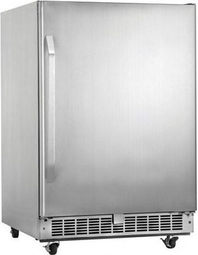 Danby DOAR154SSST Silhouette Outdoor Certified All Refrigerator, Large capacity 5.4 cu. ft. outdoor rated all refrigerator, Energy Star compliant, Frost free fan forced cooling, Audible alarm sounds during excessive temperature swings or if the door is ajar, Electronic, white LED thermostat, Temperature range of 36F ~ 50F (2C ~ 10C), UPC 067638902335 (DOAR-154SSST DOAR 154SSST DOAR154-SSST DOAR154 SSST)  
