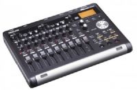 Tascam DP-03SD 8-Track Digital Portastudio w/CD Burner, 8-track Digital Portastudio, Records to SD/SDHC Card media, Import WAV files from USB, Built-in stereo condenser microphone, Two XLR microphone inputs with phantom power, 1/4" stereo line inputs, Switchable instrument-level input for guitar/bass direct recording, Multi-band mastering effects, 11.4" W x 2.1" H x 8.2" D Dimensions, 4 lbs Weight, UPC 043774030507 (DP03SD DP-03SD) 