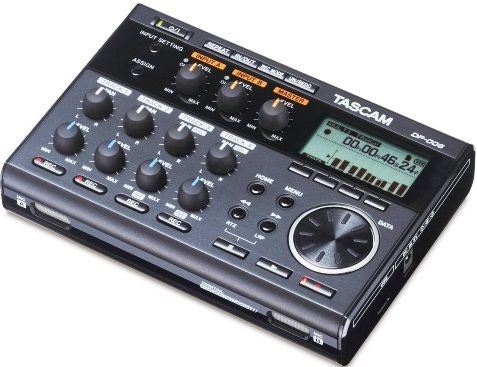 Tascam DP-006 Compact 6-Track Digital Recorder, Frequency response 20Hz to 20kHz (+1/-3dB, INPUT (MIC/LINE) to LINE OUT), Distortion Less than 0.05% (INPUT (LINE) to LINE OUT), S/N ratio More than 81dB (INPUT (MIC/LINE) to LINE OUT), Two MIC/LINE Inputs and 2 Built-In Stereo Condenser Microphones, UPC 043774028412 (DP006 DP 006)