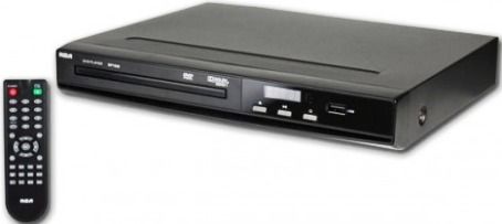 RCA DP1036 DVD Player, Progressive Scan, Plays Standard CD & DVD, Compatible with CD-R/RW, DVD-R/RW, DVD+R/RW including JPEG & MP3 support, Dolby Digital/PCM coaxial output, Built-in Dolby Digital - AC-3 decoder, USB Connectivity, Remote Control, Child Lock Function, PAL/NTSC/Auto TV, Volume Control/Mute, Power AC100-240V, 9 Multi-Shooting Angles, UPC 044476073977 (DP-1036 DP 1036)