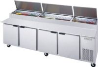 Beverage Air DP119 Pizza Prep Table, 8.6 Amps 60 Hertz, 1 Phase, 115 Volts, 30 Pans - 1/3 Size Food Pan Capacity, Doors Access Type, 52.5 Cubic Feet Capacity, Side Mounted Compressor, Swing Door Style, Solid Door Type, 1/3 Horsepower, 4 Number of Doors , 8 Number of Shelves, Air Cooled Refrigeration Type, 33 - 40 Degrees F Temperature Range (DP119 DP-119 DP 119) 