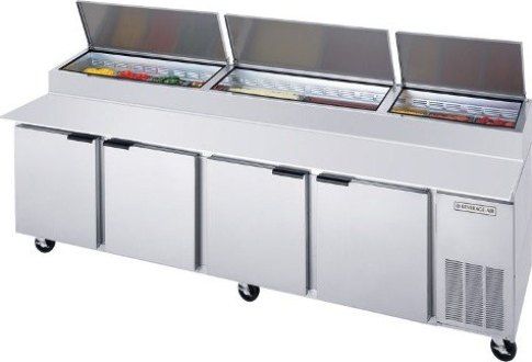 Beverage Air DP119 Pizza Prep Table, 8.6 Amps 60 Hertz, 1 Phase, 115 Volts, 30 Pans - 1/3 Size Food Pan Capacity, Doors Access Type, 52.5 Cubic Feet Capacity, Side Mounted Compressor, Swing Door Style, Solid Door Type, 1/3 Horsepower, 4 Number of Doors , 8 Number of Shelves, Air Cooled Refrigeration Type, 33 - 40 Degrees F Temperature Range (DP119 DP-119 DP 119)