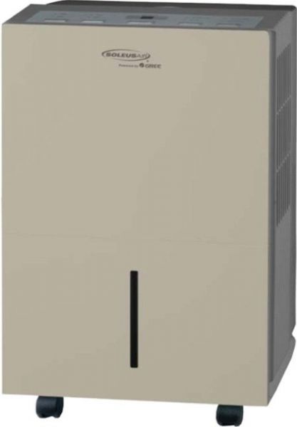 Soleus Air  DP2-45-03 Energy Star Portable Dehumidifier, 45 pts/day Dehumidifying Capacity, 3 Fan Speed, 4 or 2 Hours off Timer Timer, 190 H /170 M /150 L CFM Air Flow , 580W / 5.4A Power Consumption, R410A refrigerant, Washable filter, Light weight & Portable design, Energy Star Certified, Automatic shut-off prevents overflow, 110/120V-60 Hz Power Supply, UPC 647568776055 (DP24503 DP2-45-03 DP2 45 03)