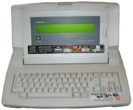 Brother DP525CJ Refurbished Typewriter Plus Word Processor, Desktop Publisher 525, Refurbished Like New, 7 Line LCD Display, 3.5