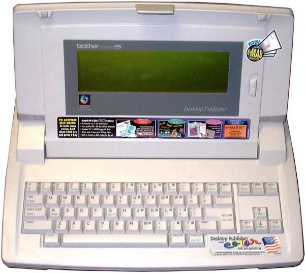Brother DP-530CJ Used/Tested Typewriter Plus Word Processor, Desktop Publisher with Color Ink Jet Printing, Used, Tested, 14 Line LCD Display, 3.5