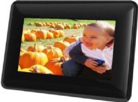 Coby DP730 Digital photo frame, TFT 7" - color Display Type, Built-in Display Form Factor, 300:1 Image Contrast Ratio, 200 cd/m2 Image Brightness, 480 x 234 Display Format, Memory Stick, SD Memory Card Flash Memory Cards Supported, JPEG Supported Still Images Formats, Auto slide show Photo Playback Modes, Hi-Speed USB Connections, AC 120/230 Input, USB port Peripherals, UPC 716829917305 (DP730 DP-730 DP 730) 