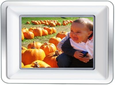 Coby DP-772 Widescreen Digital Photo Frame, 7 inches With Mp3 Player, 7