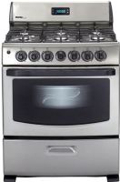 Danby DR399BLSGLP Freestanding Gas Range, 4-9,000 BTU Sealed Burners, 2-6,000 BTU Sealed Burners, 4.3 Cu.Ft. Oven Capacity with Interior Light, Oven Window, Broiler Drawer, Push and Turn Safety Knobs, Large Backsplash with Digital Clock and Timer, Includes Two Oven Racks, Integrated Lip Contains Spills, 30" Wide Full-Size Gas Range, Stainless Steel Appearance (DR 399BLSGLP DR-399BLSGLP DR399 BLSGLP DR399-BLSGLP) 